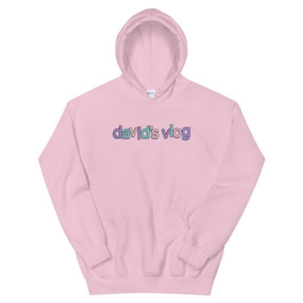 David’s vlog pink sunset Hoodie